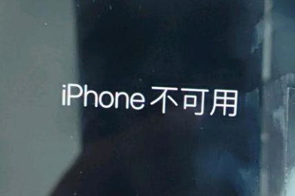 长征镇苹果服务网点分享锁屏界面显示“iPhone 不可用”如何解决 